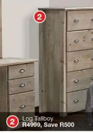 House & Home Log tallboy offer