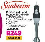 Game Sunbeam Rubberised Hand Blender SDM-011 offer