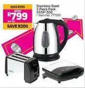 Game Sunbeam Stainless Steel 3 Piece Pack SSSP-300-Per Set offer