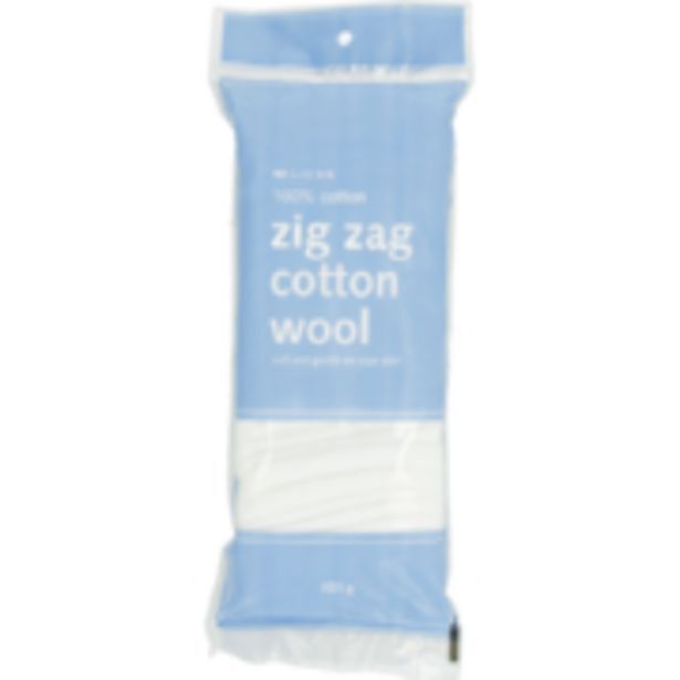 Zig zag cotton wool 100g offer at Clicks