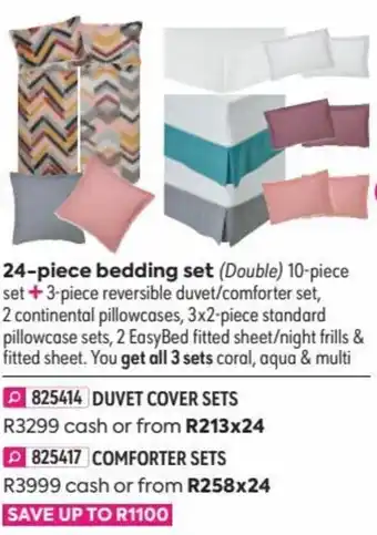 HomeChoice Numa 24-Piece Bedding Set (double) offer