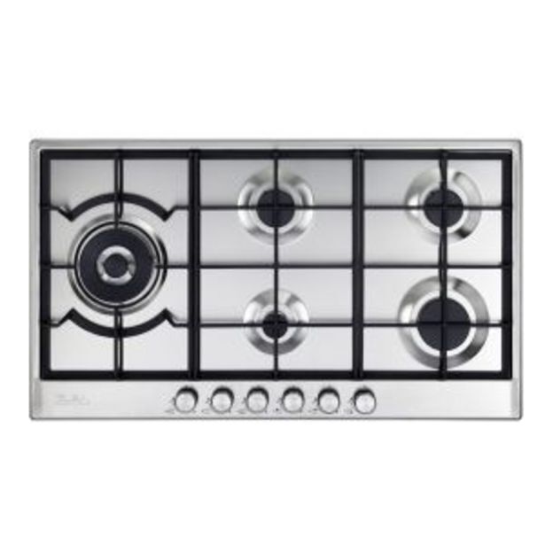 Elba 90cm silver gas hob 02/elio95565 offer at Hirsch's