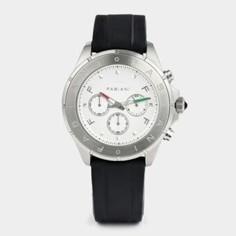 Collezione debossed silicone strap timepiece