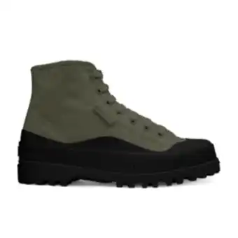 Totalsports Men's superga foxing mid khaki/black boot offer