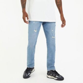 Sportscene Redbat men's medium blue straight jeans offer