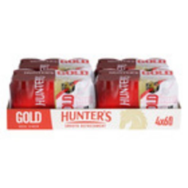 Hunters gold can 330ml x 24 offer at Pick n Pay Liquor