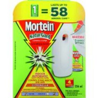 HiFi Corp Mortein naturgard indoor auto insect control system citronella - 236ml offer