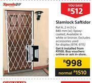 Builders Warehouse Xpanda Diy Slamlock Saftidor-2m(h) x 840mm(w) offer