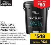 Builders Warehouse Fired Earth 20L Painters Pro water Based Plaster Primer offer