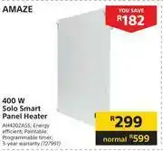 Builders Warehouse Amaze 400W Solo Smart Panel Heater offer