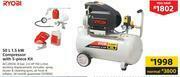 Builders Warehouse Ryobi 50L 1.5KW Compressor With 5 Piece Kit offer