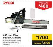 Builders Warehouse Ryobi 450mm 45cc Petrol Chainsaw offer