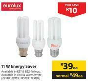 Builders Warehouse Eurolux 11W Energy Saver-Each offer