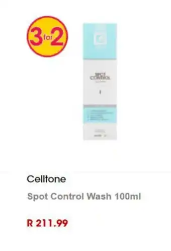 Clicks Celltone Spot Control Wash 100ml offer