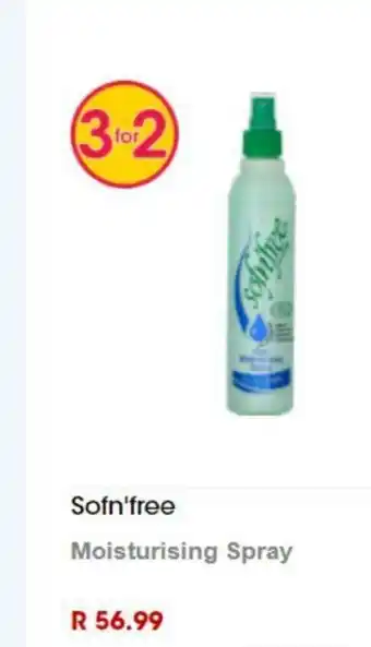 Clicks Softn'free Moisturising Spray offer