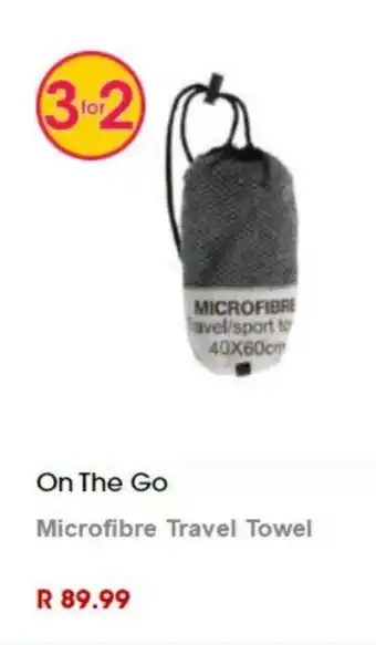 Clicks On The Go Microfibre Travel Towel offer
