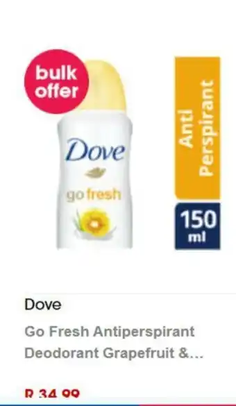Dove Go Fresh Antiperspirant Deodorant Grapefruit &...