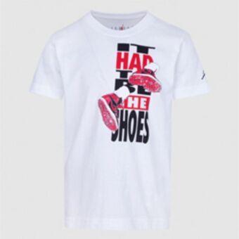Sportscene Jordan boys white t-shirt offer