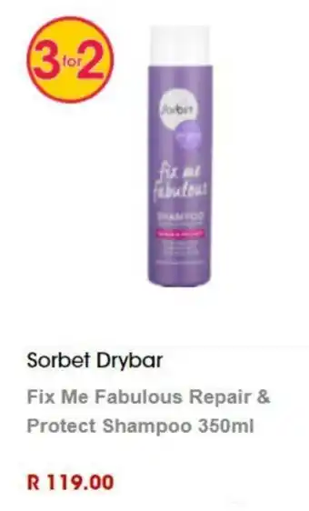 Clicks Sorbet Drybar Fix Me Fabulous Repair & Protect Shampoo 350ml offer