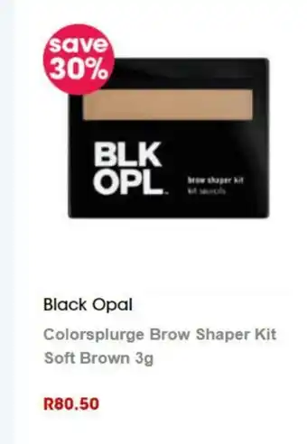 Clicks Black Opal Colorsplurge Brow Shaper Kit Soft Brown 3g offer