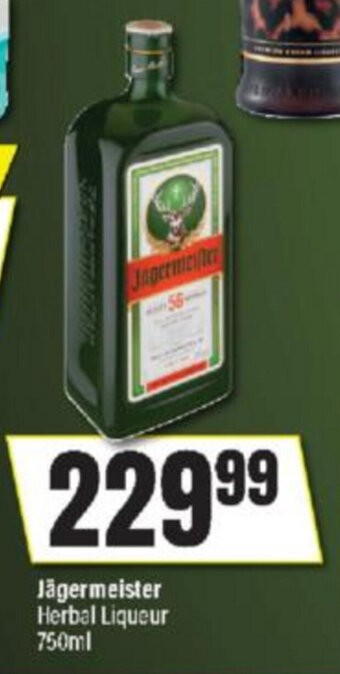 Spar Tops Jägermeister Herbal Liqueur 750ml offer