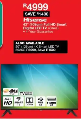 House & Home Hisense 43" Full HD Smart LED TV offer