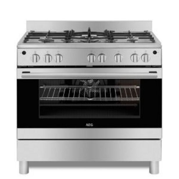 Aeg 90cm stainless steel gas stove 10369gnmn offer at Hirsch's
