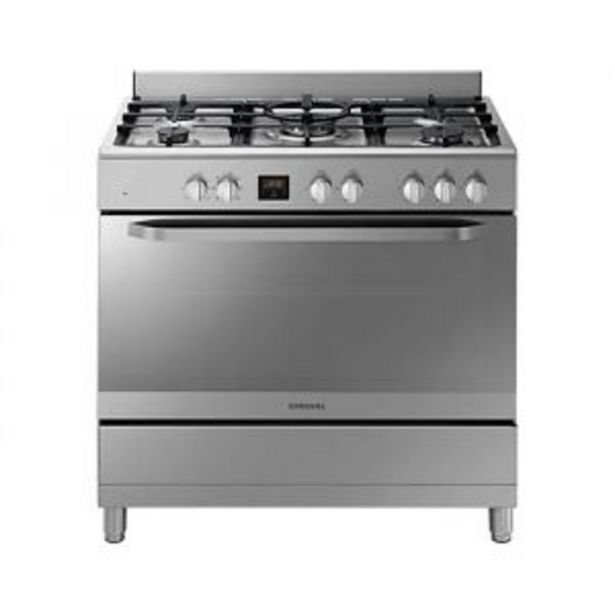 Samsung 90cm stainless steel gas cooker ny90t5010ss/fa offer at Hirsch's