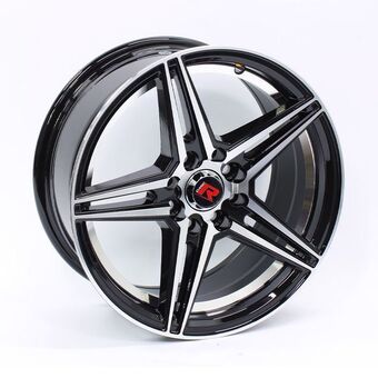 Autostyle 15″ gr 637 4/100 & 4/108 black machine face with silver undercut alloy wheels offer