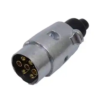 Trailer 7-pin metal plug connector