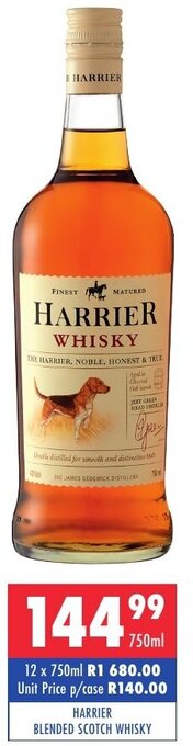 Harrier Blended Scotch Whisky 750ml