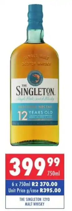 Ultra Liquors The Singleton 12YO Malt Whisky 750ml offer