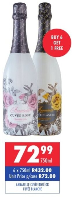 Annabelle Cuvée, Rosé or Cuvée Blanche 750ml