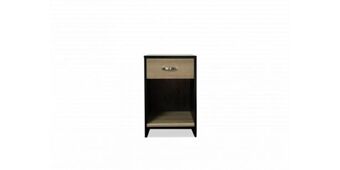 Senna 1 drawer pedestal black woodgraind & kronberg