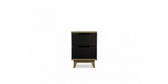 Russells Titus 2 drawer pedestal alabaster & black offer