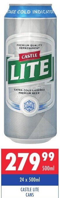 Castle Lite Cans 500ml