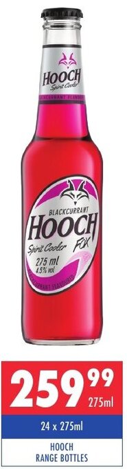 Ultra Liquors Hooch Range Bottles 275ml offer