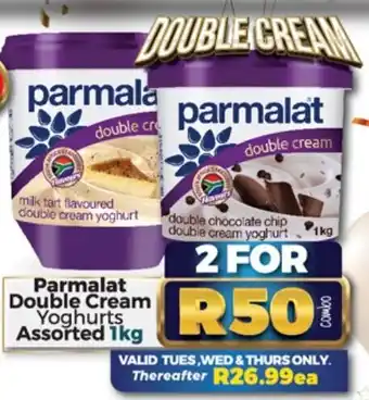 Take 'n Pay Parmalat Double Cream Yoghurts Assorted 2x1kg offer