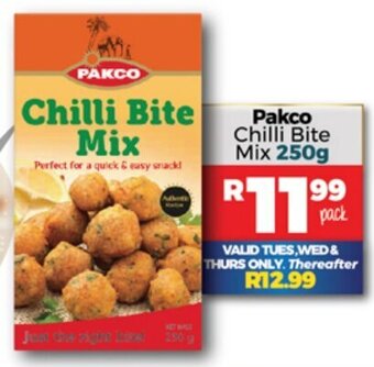 Take 'n Pay Pakco Chilli Bite Mix 250g offer