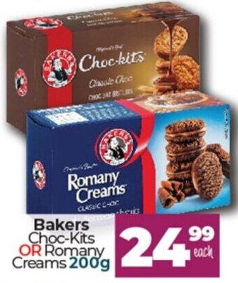 Take 'n Pay Bakers Choc-Kits Or Romany Creams 200g offer