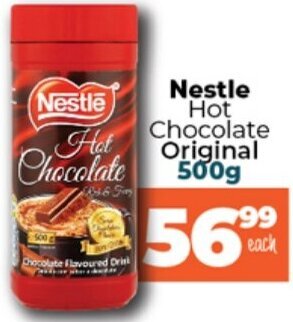 Take 'n Pay Nestle Hot Chocolate Original 500g offer