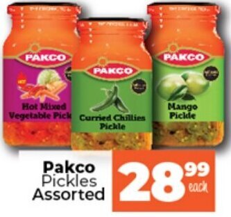 Take 'n Pay Pakco Pickles Assorted offer