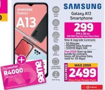 Game Samsung Galaxy A13 Smartphone offer