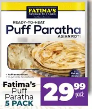 Take 'n Pay Fatima's Puff Paratha 5Pack offer