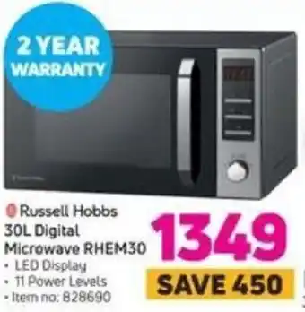 Game Russell Hobbs 30L Digital Microwave RHEM30 offer