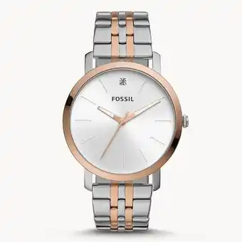 Men's three-hand two-tone stainless steel watch