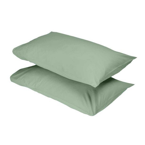 2x envelope or oxford 200tc 100 cotton percale duck egg pillow cases