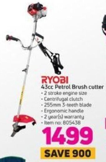 Game Ryobi 43cc Petrol Brush Cutter offer