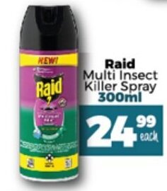 Take 'n Pay Raid Multi Insect Killer Spray 300ml offer
