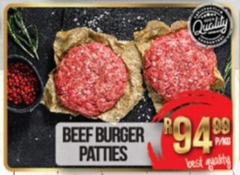 Take 'n Pay Beef Burger Patties p/kg offer